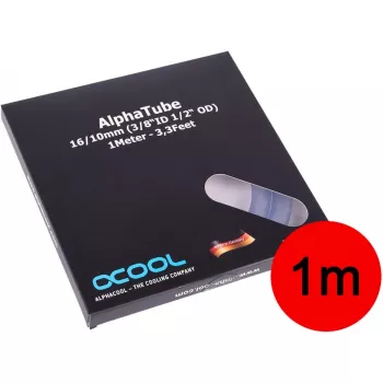 Alphacool 18574 Skaidrus PVC vamzdelis 1,6 cm skersmuo 100 cm ilgio