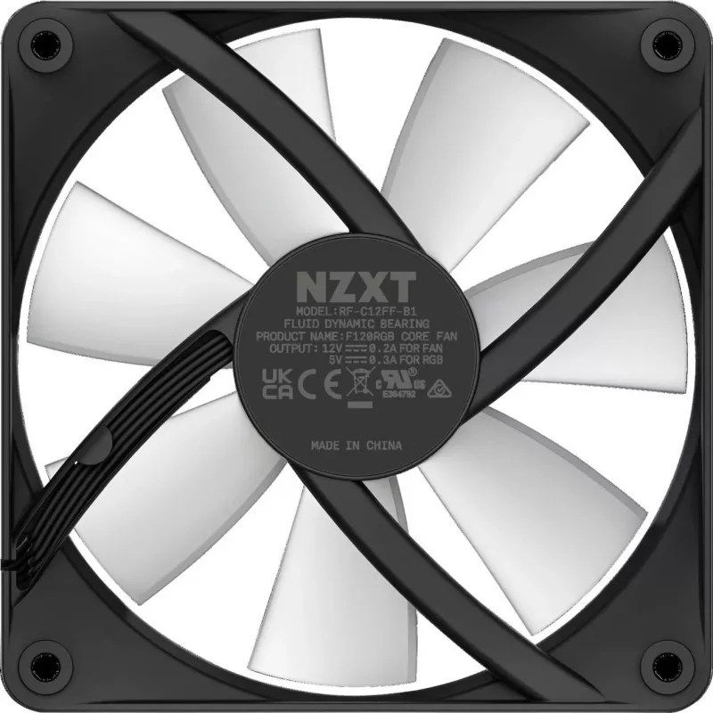 NZXT F120 RGB Core 120 mm ARGB korpuso ventiliatorius