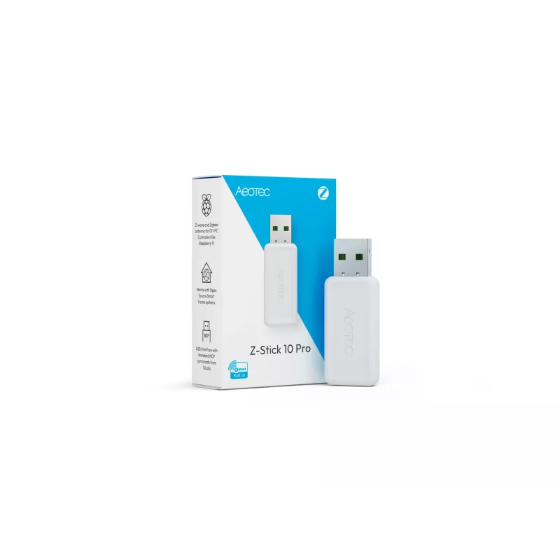 USB Z‑Wave ir Zigbee raktas AEOTEC AEOEZWA060 Pro – dviejų protokolų USB šliuzas išmaniajam namui