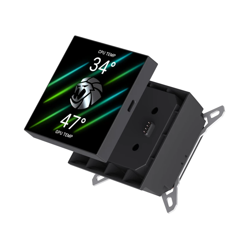 Gamemax GLACIER 240 LCD BK skysčio aušintuvas procesoriui | Intel, AMD