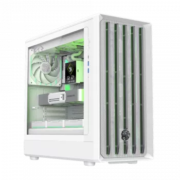 Gamemax korpusas CLAW 460 WH baltas, Mid-Tower, be maitinimo šaltinio