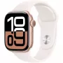 APPLE Watch Series 10 GPS 42mm Rožinio aukso aliuminio korpusas su šviesiai rožiniu sportiniu dirželiu - S/M