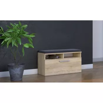 Uždara batų spintelė Top e Shop RIVA SZAFKA SONOMA ąžuolo spalvos, 850×460 mm, 16 mm medžio drožlių plokštė