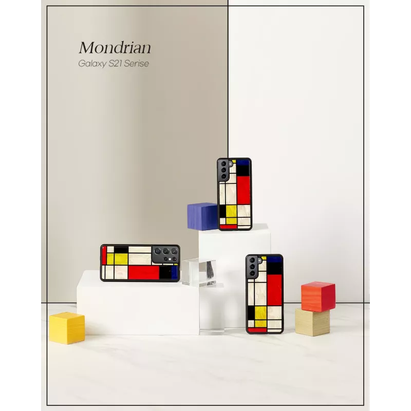 Apsauginis dėklas iKins Modrian Black, skirtas Samsung Galaxy S21+