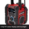 Nešiojamas radijas EINHELL TE-CR 18 Li DAB+ FM Bluetooth USB, maitinamas akumuliatoriumi (suderinamas su TE-CR 18 Li)