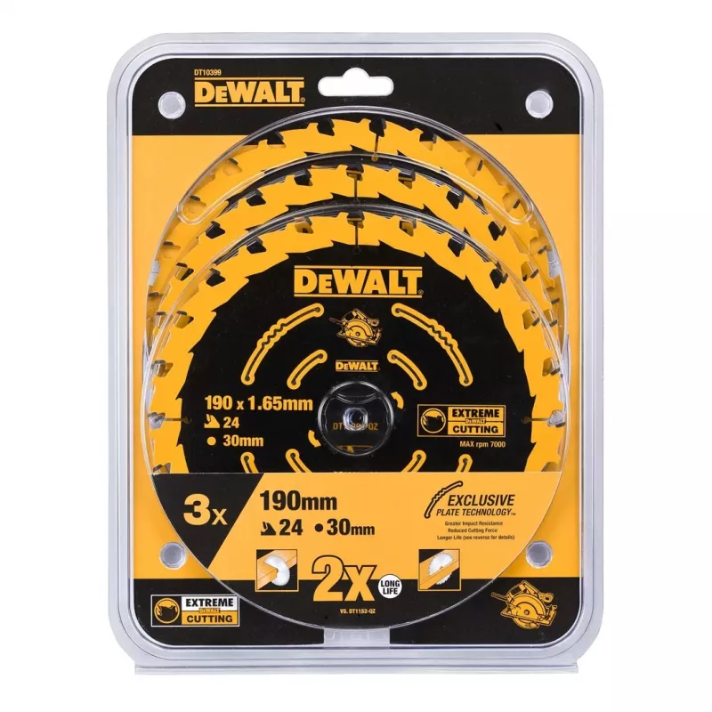 Diskinis pjūklas DeWALT DT10399-QZ 190 mm 24 dantys