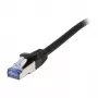 Pataisos kabelis RJ45 CAT6A 500MHz 3m juodas S-STP (S/FTP) AWG26 LSZH Synergy 21