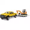 BRUDER Dodge RAM 2500 aptarnavimo sunkvežimis su priekaba