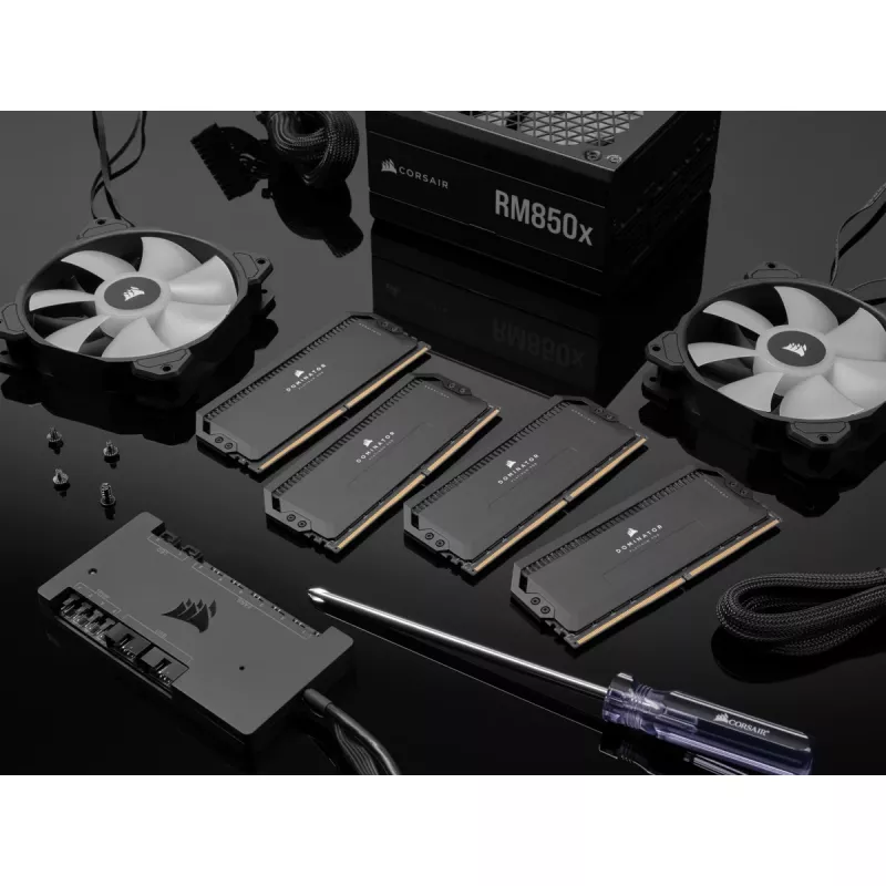Corsair Dominator Platinum DDR5 64 GB (2x 32 GB) 6400 MHz C32 juodas