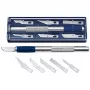 Hobby peilių rinkinys WEDO 78 722 – 6 keičiamų ašmenų formų