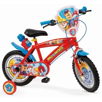 Vaikiškas dviratis 14 inch Paw Patrol Red 1478 Berniukui NAUJAS TOIMSA