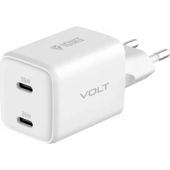 Sieninis USB-C įkroviklis YENKEE G35D 2x18W Power Delivery 3.0 3A