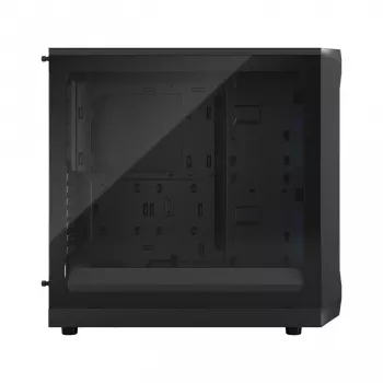 Fractal Design Focus 2 RGB korpusas su grūdinto stiklo šonine sienele, vidutinis bokštas ATX, juodas