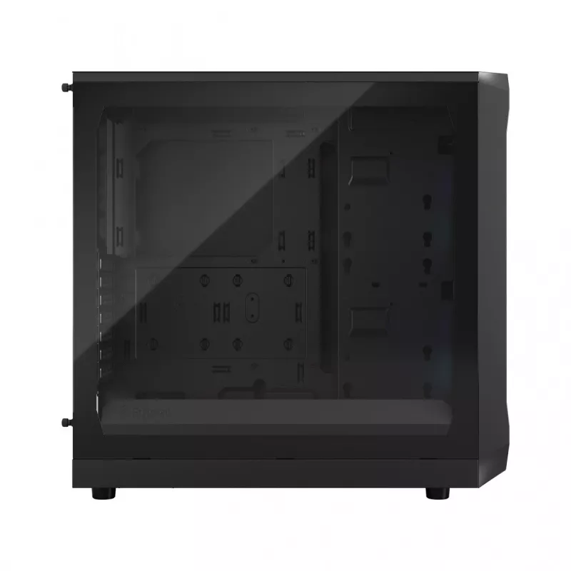 Fractal Design Focus 2 RGB korpusas su grūdinto stiklo šonine sienele, vidutinis bokštas ATX, juodas