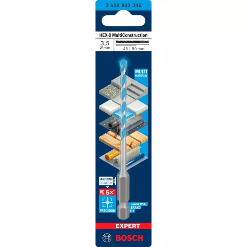 Gręžtuvas betonui Expert HEX-9 Multi Construction Ø 3,5 mm 1 vnt (2608902346)