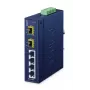 Nevaldomas pramoninis jungiklis PLANET IFGS-620TF, 4 prievadai Fast Ethernet 10/100, 2x SFP