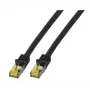 EFB-Elektronik RJ45 jungiamasis laidas Cat.6A S/FTP LSZH Cat.7 Raw Cable juodas 5m