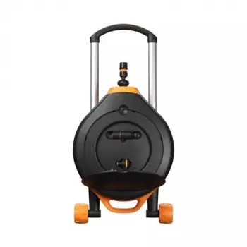 Fiskars sodo būgnas su XL žarna ant ratų