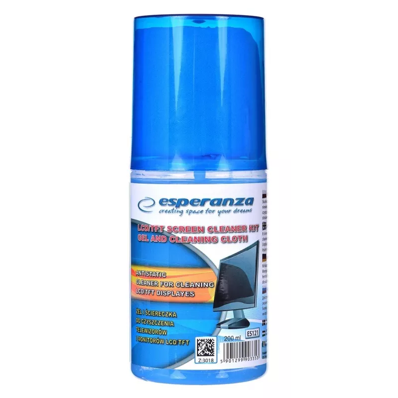 Ekranų valymo rinkinys ESPERANZA ES121 LCD/TFT/Plasma, 200 ml