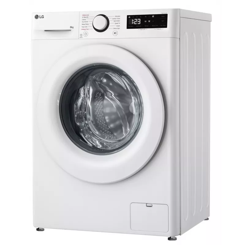 LG F2WR508SWW Skalbimo mašina | Priekinis pakrovimas | 8 kg | 1200 aps./min | Garo funkcija | LED ekranas | A-10% energijos klasė