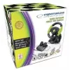 Esperanza EG104 High Octane vairas su pedalų komplektu, PC/PS3/Xbox 360, juodos ir žalios spalvų