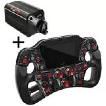 Asetek SimSports Invicta Formula vairas - Raudonas + Forte bazė (18 Nm)