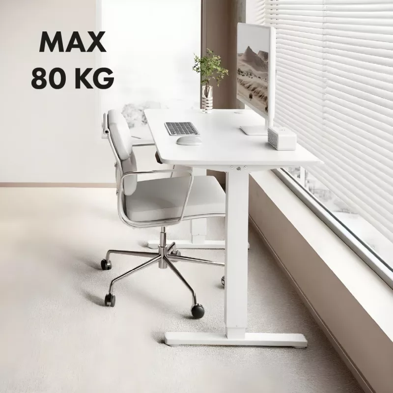 Reguliuojamo aukščio elektrinis stalas ergo office ER-400 W — maksimalus aukštis 1160 mm, maksimali apkrova 80 kg