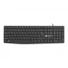 Vielinė pilno dydžio klaviatūra NATEC NAUTILUS NKL-1950 — USB, QWERTY US International, 105 klavišų, Juoda