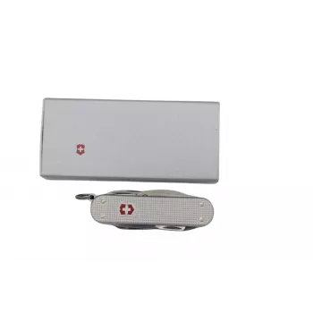 Victorinox Swiss Army Knife Mini Champ Alox raudonas V-0.63 81.26 — kompaktiškas daugiafunkcis įrankis su Alox žvyneliais