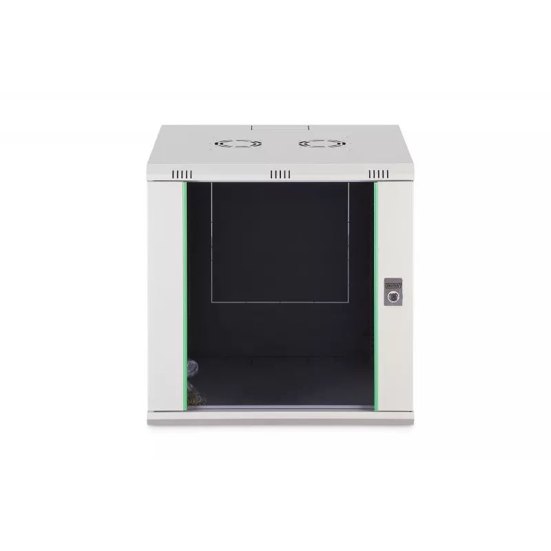 Sieninis stovas DIGITUS Dynamic-N 12U 600x600 mm IP20, su spynos užraktu, kabelių valdymu, neišardytas