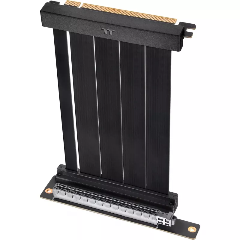Thermaltake PCI-E 4.0 130 mm dvigubas 90 laipsnių kampu lenktas prailginimo kabelis