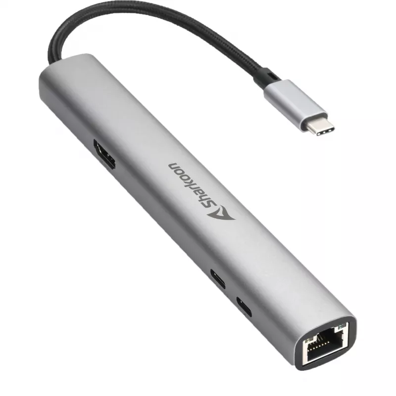 Sharkoon OfficePal USB-C kombinuotas adapteris