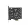Delock PCI Express x1 kortelė 4 x išoriniai USB Type-A lizdai SuperSpeed USB