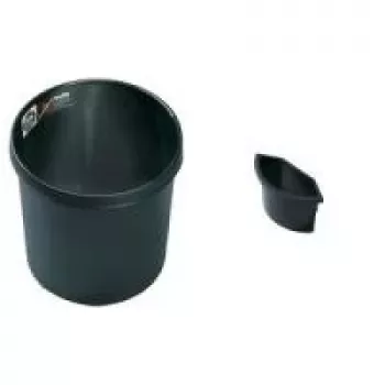 helit šiukšlių įdėklas popieriaus krepšeliui H61064, juodas, 2 litrų talpa, kabinamas, be dangtelio (H6107495)