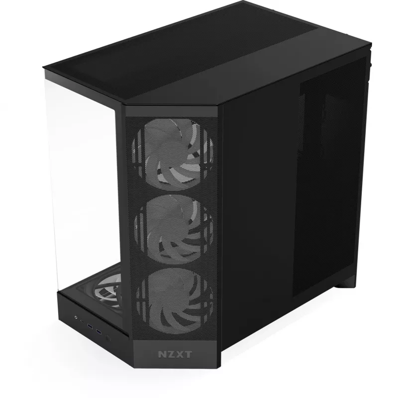 NZXT H9 Flow RGB+ Midi Tower korpusas juodas