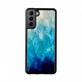Telefono dėklas iKins, skirtas Samsung Galaxy S21+ — apsauginis nugarėlės dangtelis, mėlynas juodas