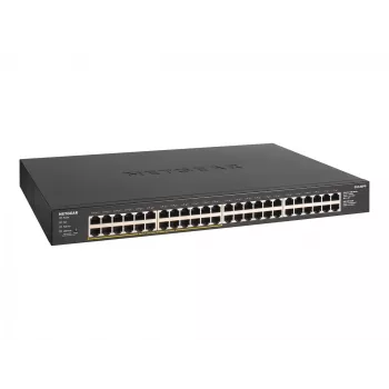 NETGEAR GS348PP nevaldomas Gigabit Ethernet (10/100/1000) jungiklis su PoE, juodas