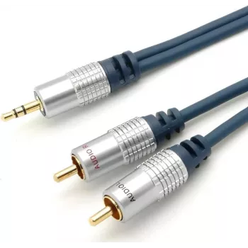 Garso kabelis ShiverPeaks 30833MHQ, 2 RCA – 3,5 mm stereo, 3,0 m