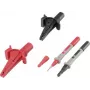VOLTCRAFT Krokodilo spaustuvų rinkinys su lizdu 4 mm CAT III 1000 V, CAT IV 600 V 6 vnt. MSS-103 (VC-8097030)