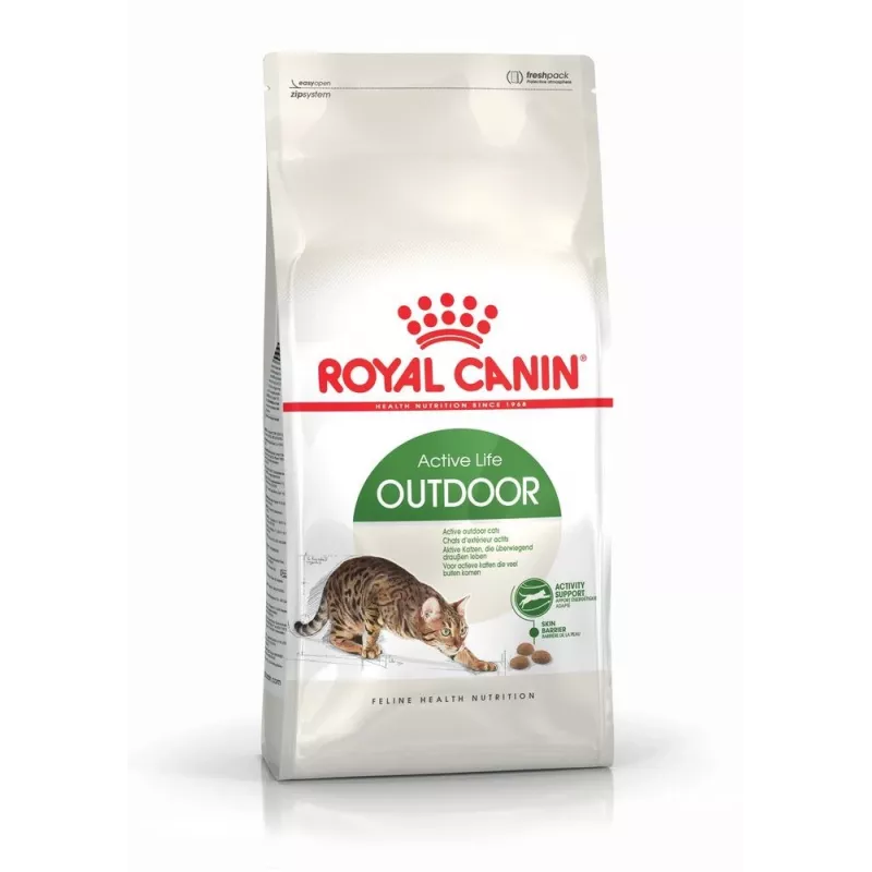 Sausas kačių ėdalas Royal Canin Active Life Outdoor 4 kg – suaugusioms, paukštiena, 30% baltymų, 20% riebalų