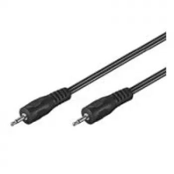 Wentronic Goobay 3,5 mm Jack jungiamasis laidas, juodas, 1,5 m – 3,5 mm Jack kištukas (2 kontaktai, mono) > 3,5 mm Jack kištukas (2 kontaktai, mono) (50460)
