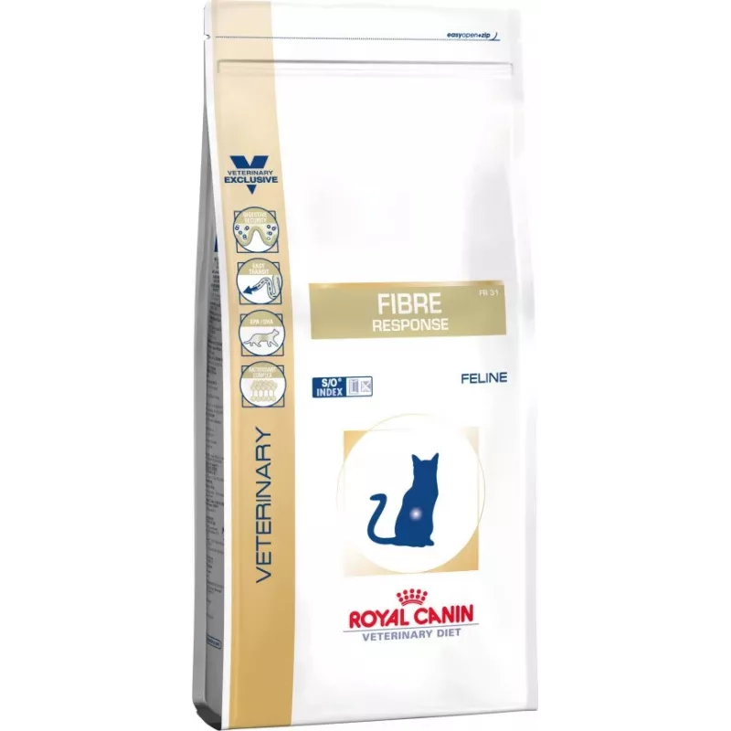 Sausas kačių ėdalas Royal Canin Fibre Response Adult 2 kg – vištiena, virškinimo palaikymas, antioksidantai