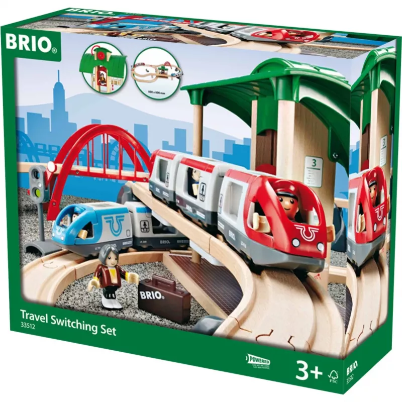 BRIO Railway 33512 Geležinkelio keitimo bėgių rinkinys