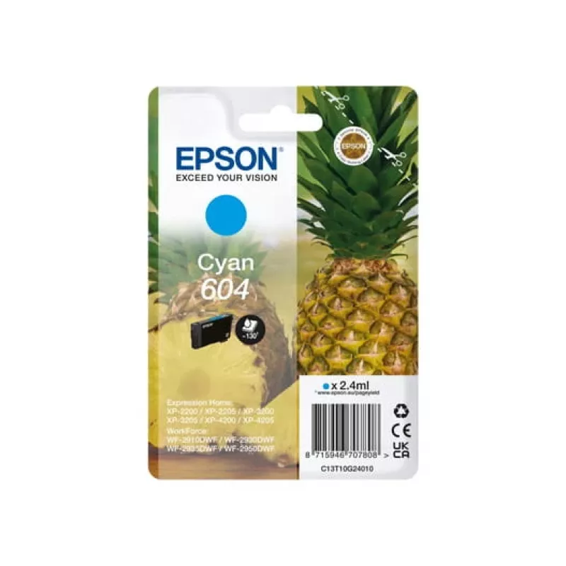 Epson 604 rašalo kasetė 1 vnt. Originalus Standartinis derlius Cian