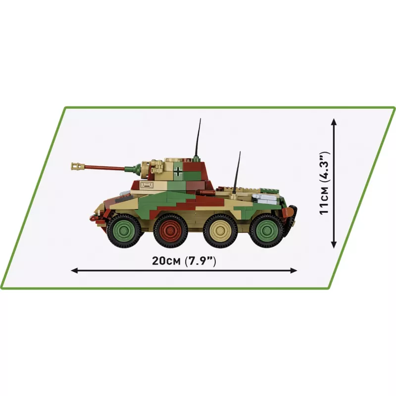 Cobi Historical Collection II pasaulinio karo SD.Vehicle 234/2 Puma modelis, įvairiaspalvis