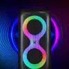 Nešiojamas muzikos centras MANTA SPK0401B100 Bluetooth garsiakalbis, 100 W didžiausia galia, FM radijas, karaokė, įmontuota baterija, X-BASS
