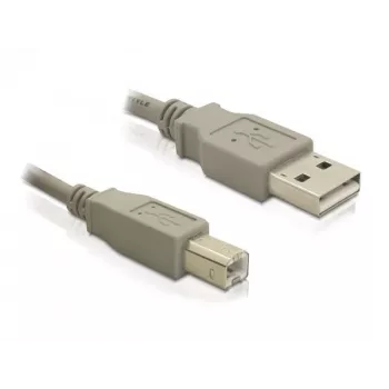 USB kabelis DeLOCK 82216 USB 2.0 3m USB A USB B pilkas