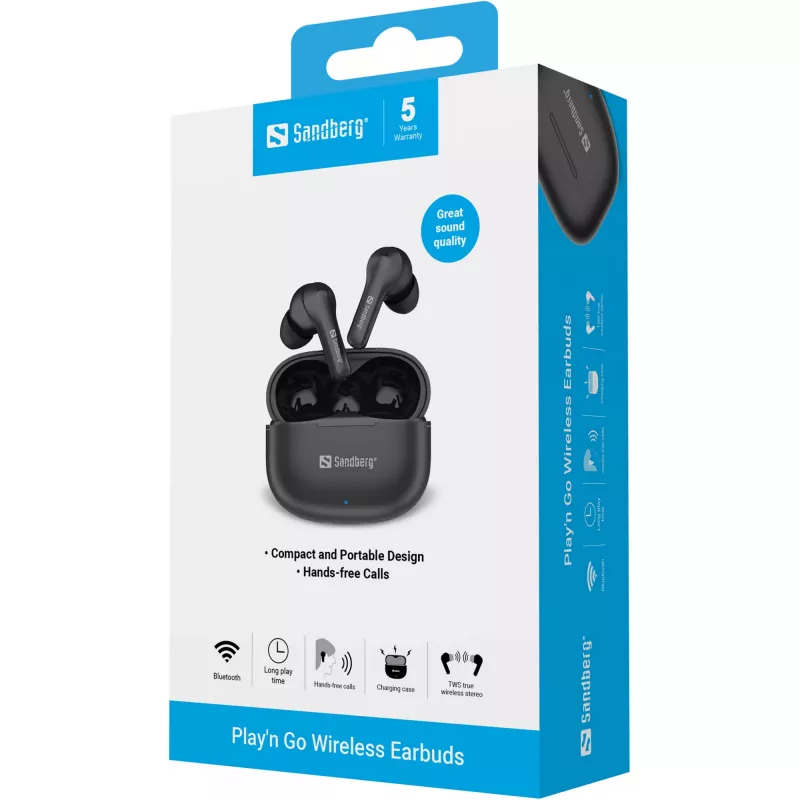 Ausinės Sandberg Play'n Go Wireless Earbuds