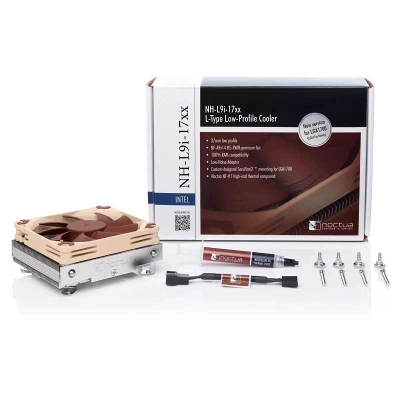 Noctua aušintuvas NH-L9i 17xx procesoriaus aušintuvas 9.2 cm smėlio spalvos, ruda 1 vnt.