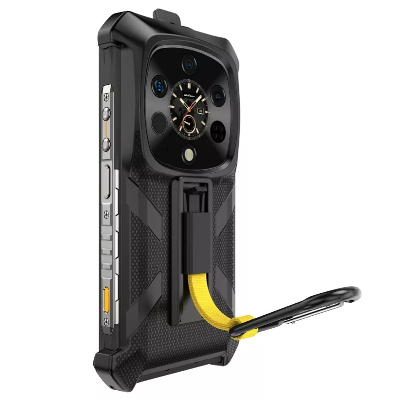 Ulefone juodas daugiafunkcis galinis dėklas Armor 28 Ultra / 28 Ultra Thermal telefonams